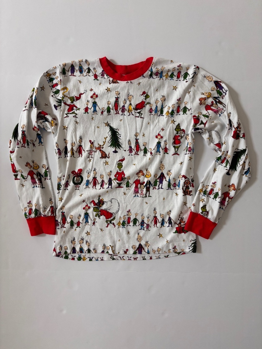 Pottery Barn Kids Grinch Christmas Pajama Top Adult Medium